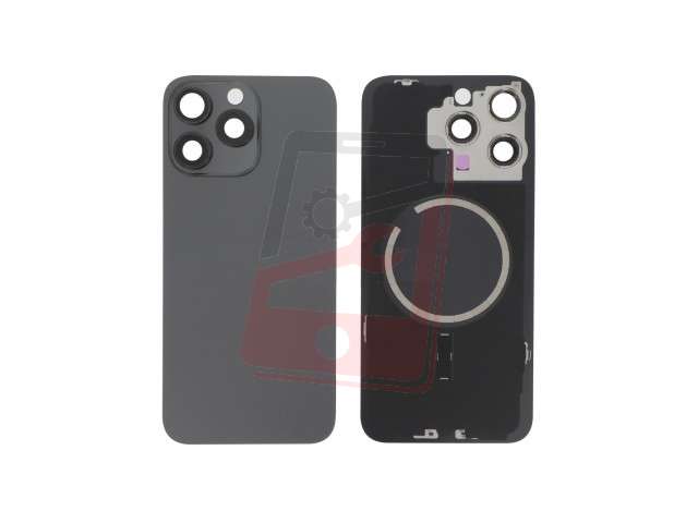 capac sticla spate iphone 15 pro black titanium a2848 a3101 a3102 a3104
