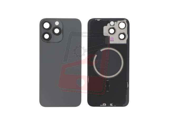 capac sticla spate iphone 15 pro max black titanium a2849 a3105 a3106 a3108