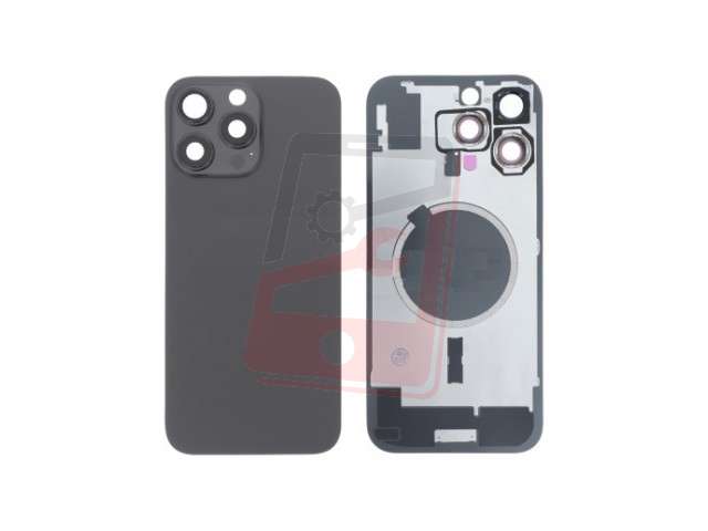 capac sticla spate iphone 16 pro max titanium black a3296 a3084 a3295 a3297