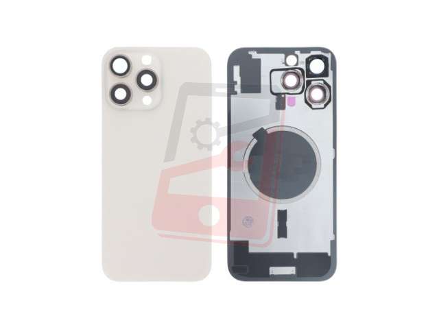 capac sticla spate iphone 16 pro max titanium sand a3296 a3084 a3295 a3297