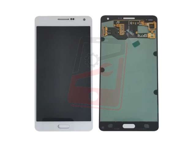 Display cu touchscreen Samsung Galaxy A7 2015, SM-A700F, Alb, OEM
