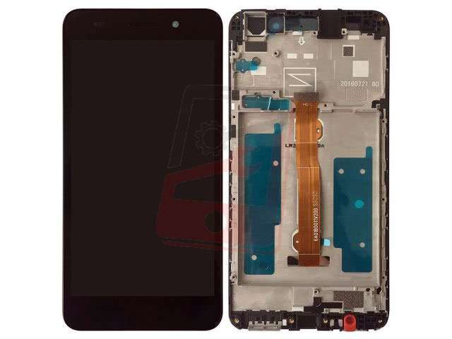 Display cu touchscreen si rama Huawei Y6II Compact, Honor 5A, LYO-L01 negru