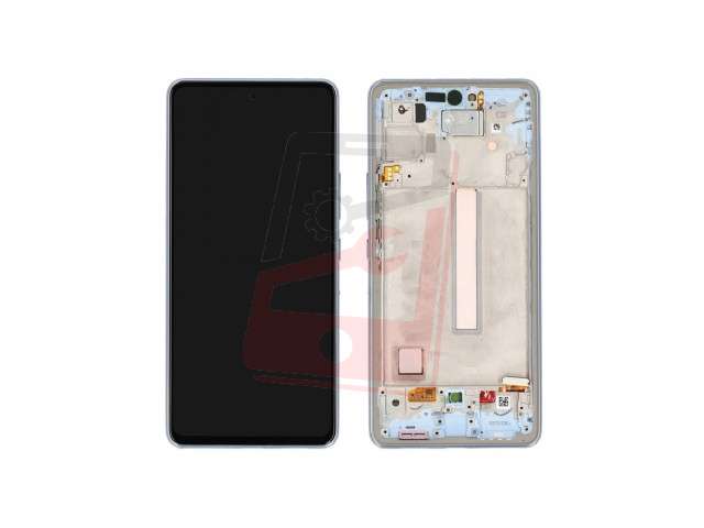 display cu touchscreen si rama samsung galaxy a53 5g sm-a536b blue original service pack