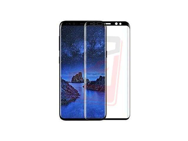 geam protectie 015 mm touchscreen samsung sm-g950f galaxy s8 5d curved and full cover negru - transparetent bulk
