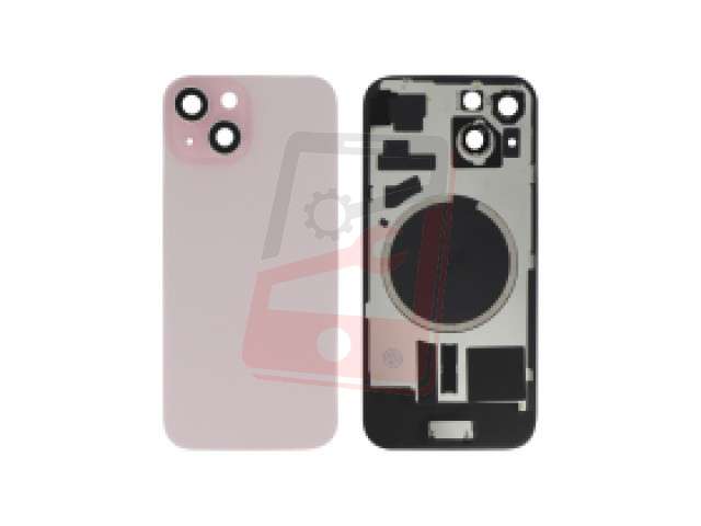 inlocuire capac sticla spate iphone 15 plus pink
