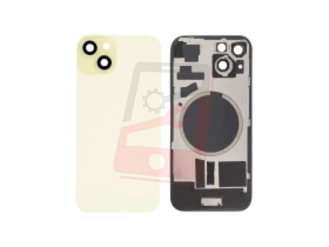 inlocuire capac sticla spate iphone 15 plus yellow