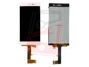 Display cu touchscreen Huawei Ascend P7 alb, roz