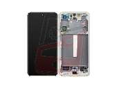 display cu touchscreen si rama samsung galaxy s21 fe sm-g990b olive oem gh82-26414c