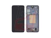 display cu touchscreen si rama samsung galaxy s24 sm-s921 cobalt violet oem swap