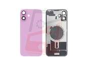 inlocuire capac sticla spate iphone 16 plus pink